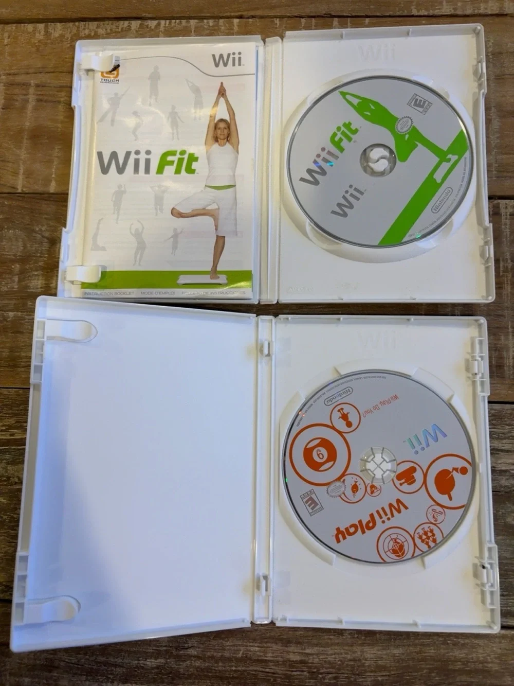 Wii Fit + Wii Play Nintendo Wii 2 Game Bundle Tested Working